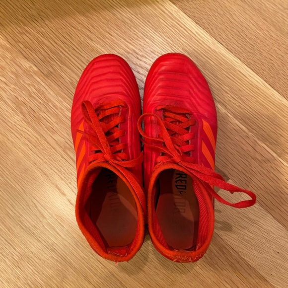 Adidas Youth Red / Orange  Rapture Cleats / Size 2 - Picture 4 of 10